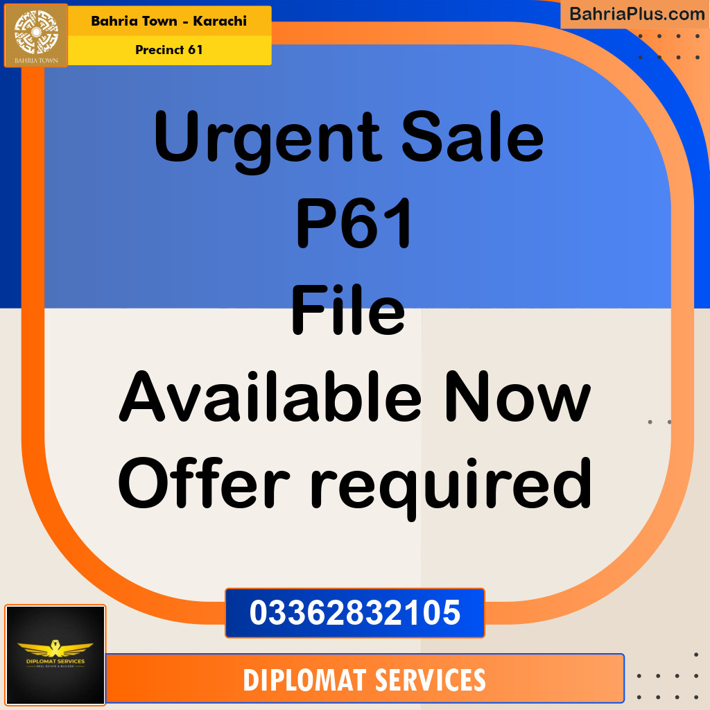 125 Sq. Yards Residential Plot for Sale in Precinct 61 -  Bahria Town, Karachi - (BP-190583)