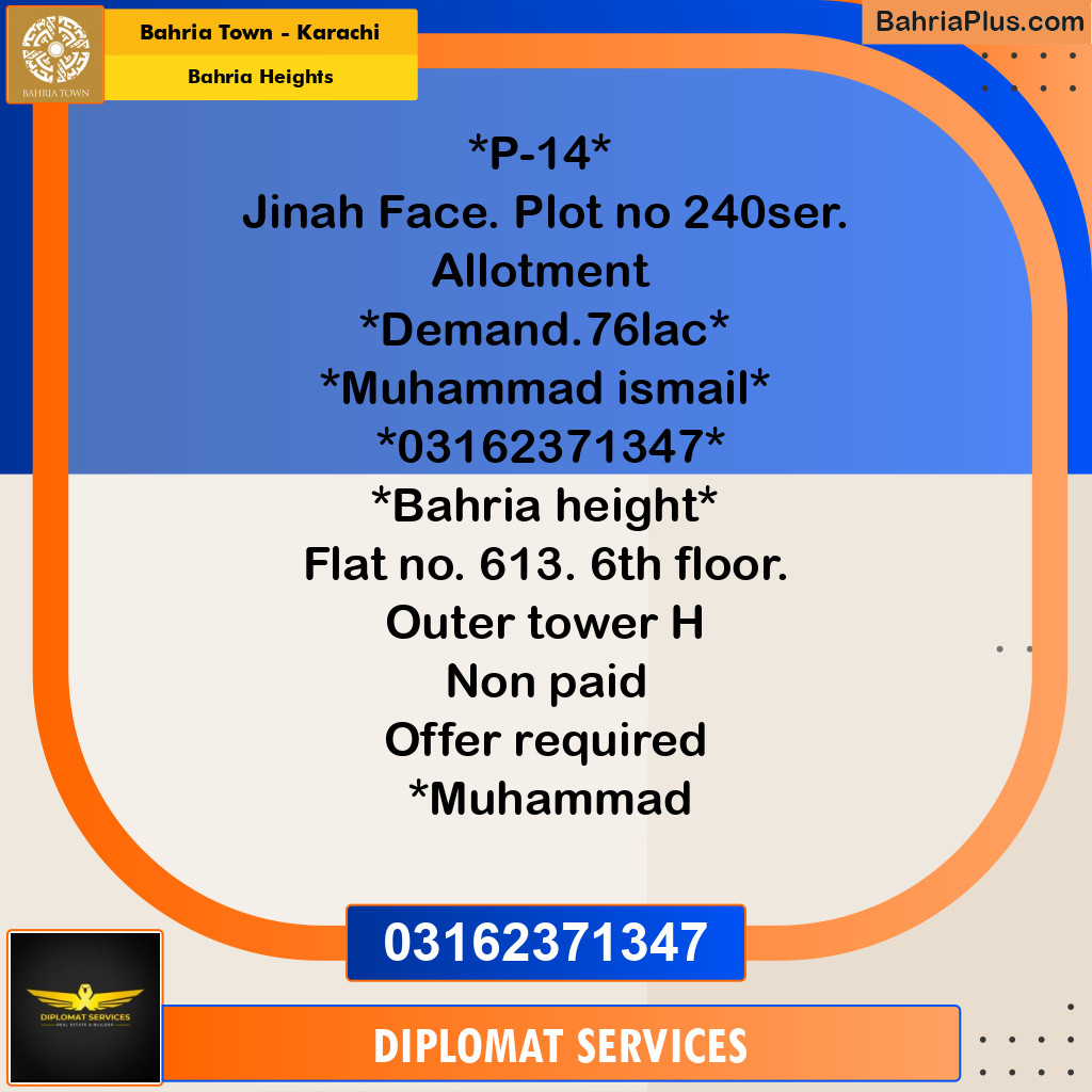 Residential Plot for Sale in Bahria Heights -  Bahria Town, Karachi - (BP-190589)