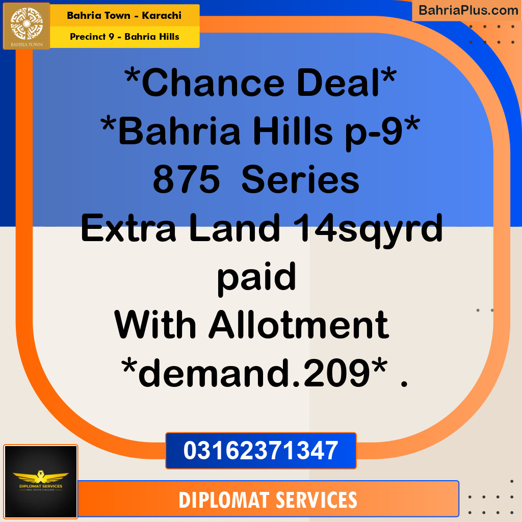 Residential Plot for Sale in Precinct 9 - Bahria Hills -  Bahria Town, Karachi - (BP-190627)