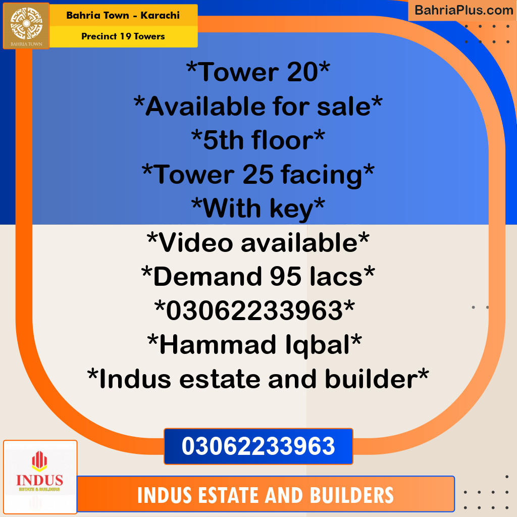 Residential Plot for Sale in Precinct 19 Towers -  Bahria Town, Karachi - (BP-190639)