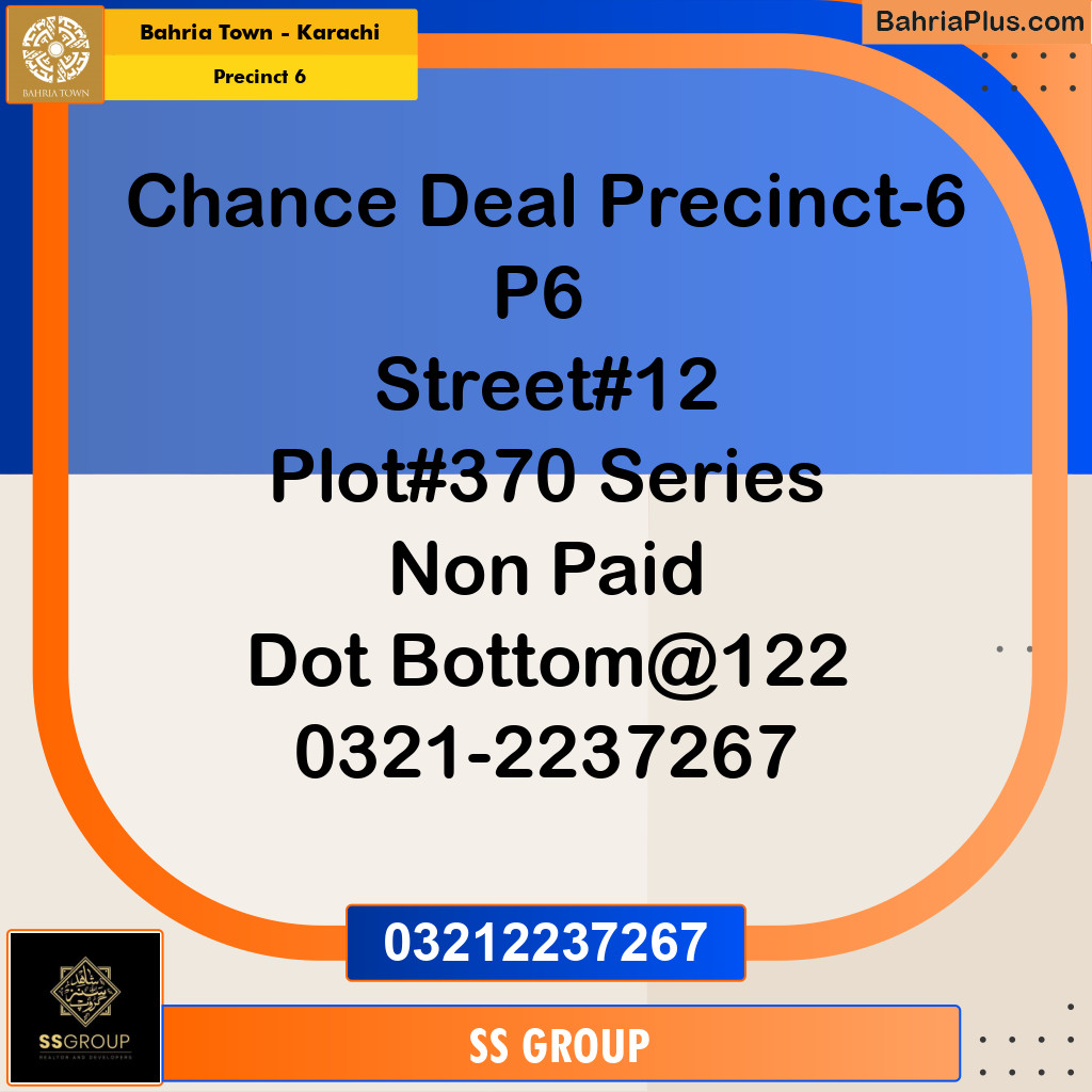 250 Sq. Yards Residential Plot for Sale in Precinct 6 -  Bahria Town, Karachi - (BP-190727)