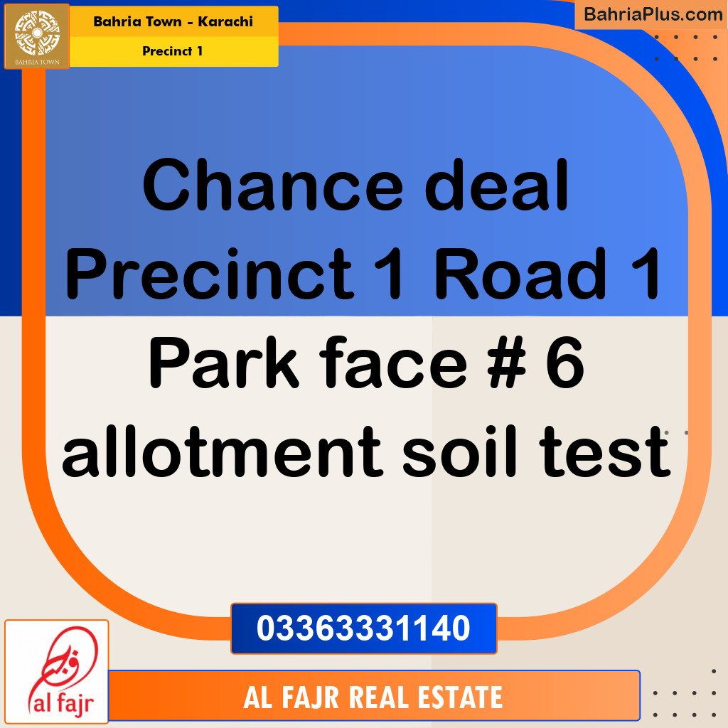 250 Sq. Yards Residential Plot for Sale in Precinct 1 -  Bahria Town, Karachi - (BP-190767)