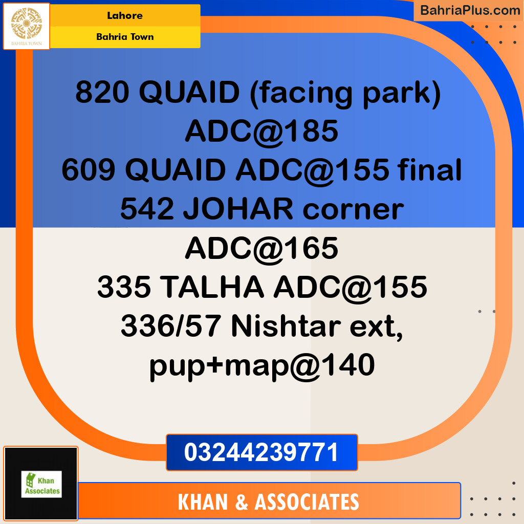 Residential Plot for Sale in Bahria Town, Lahore - (BP-190848)