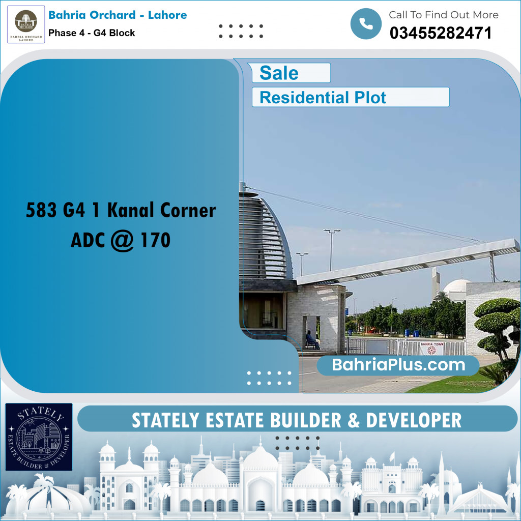 Residential Plot for Sale in Phase 4 - G4 Block -  Bahria Orchard, Lahore - (BP-190938)