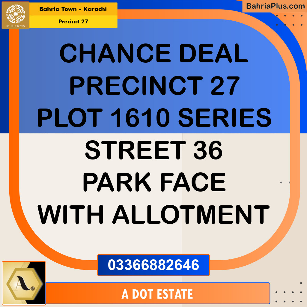 Residential Plot for Sale in Precinct 27 -  Bahria Town, Karachi - (BP-190976)