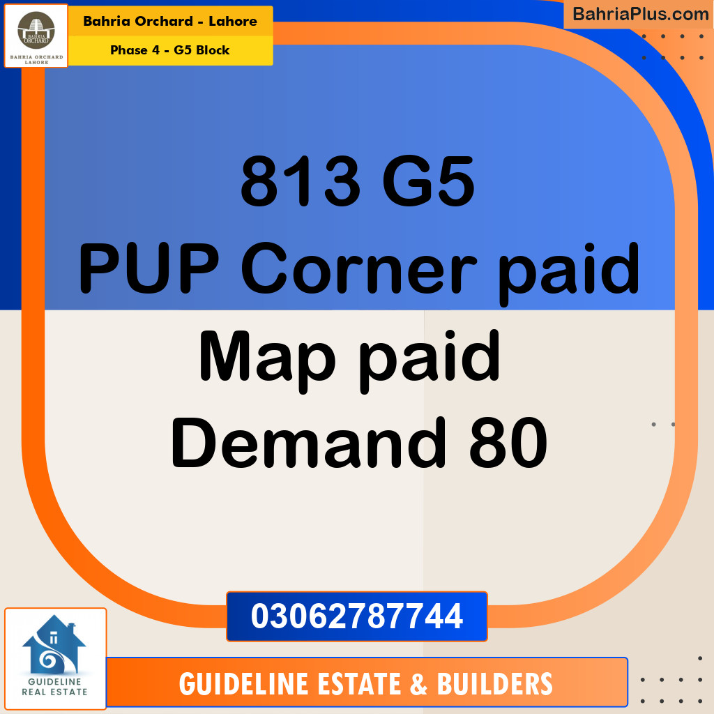 Residential Plot for Sale in Phase 4 - G5 Block -  Bahria Orchard, Lahore - (BP-191075)
