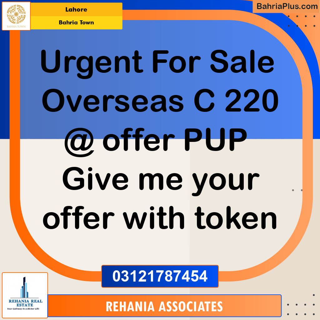 Residential Plot for Sale in Bahria Town, Lahore - (BP-191124)