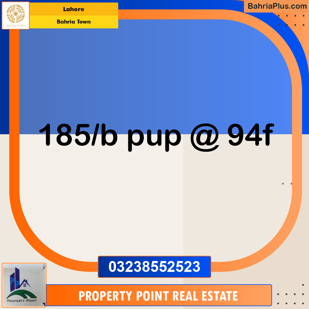 Residential Plot for Sale in Bahria Town, Lahore - (BP-191490)