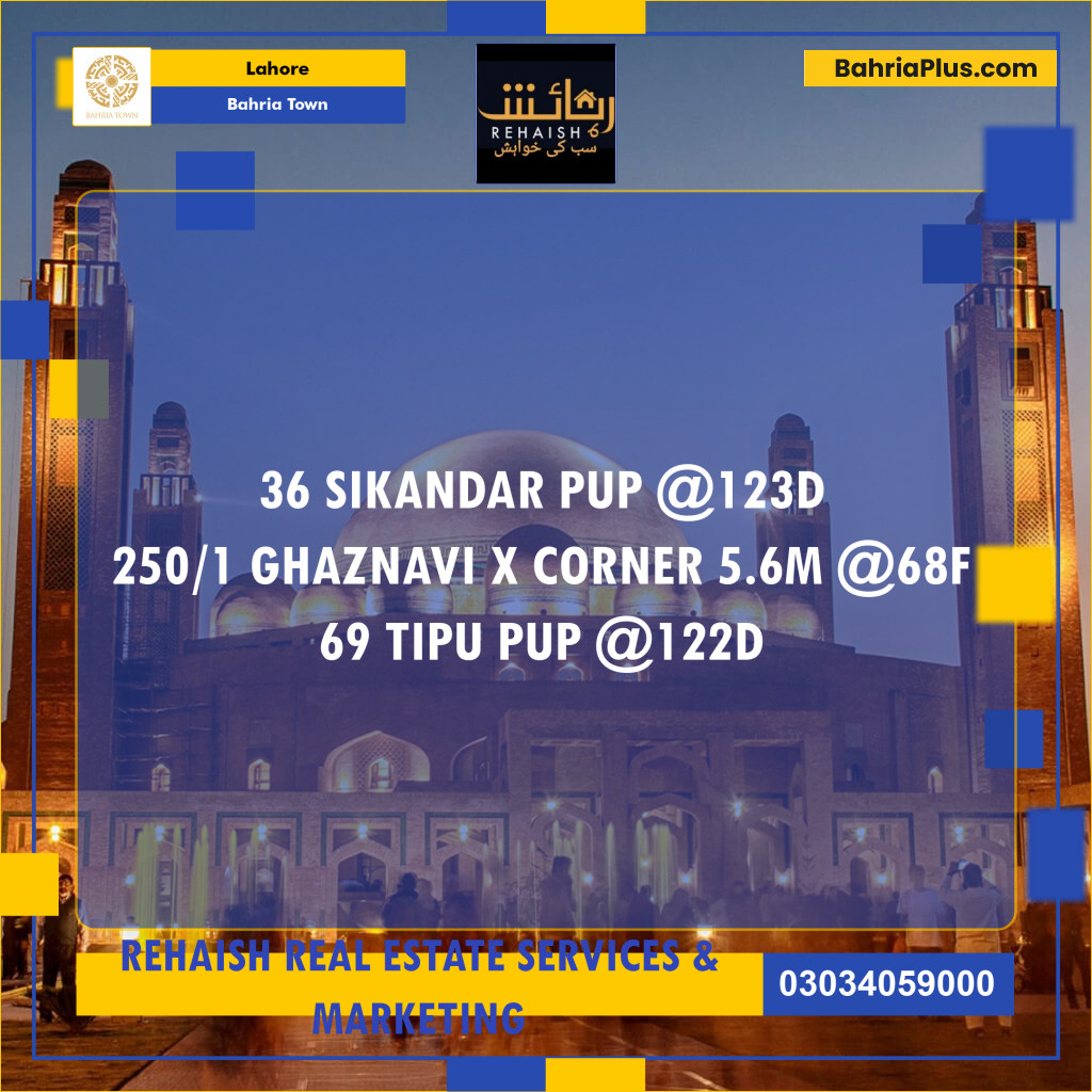 Residential Plot for Sale in Bahria Town, Lahore - (BP-191497)