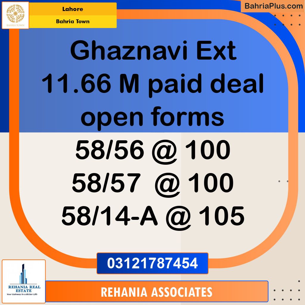 Residential Plot for Sale in Bahria Town, Lahore - (BP-191507)