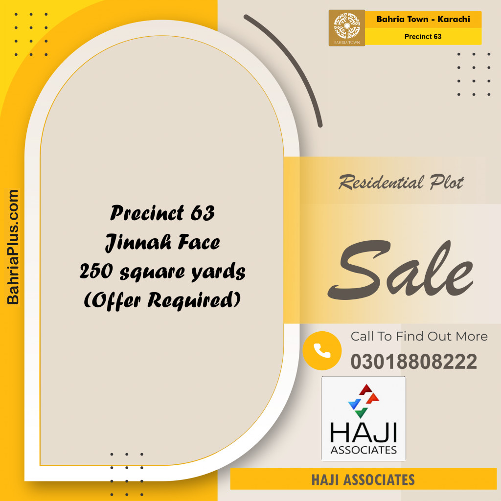 Residential Plot for Sale in Precinct 63 -  Bahria Town, Karachi - (BP-191543)