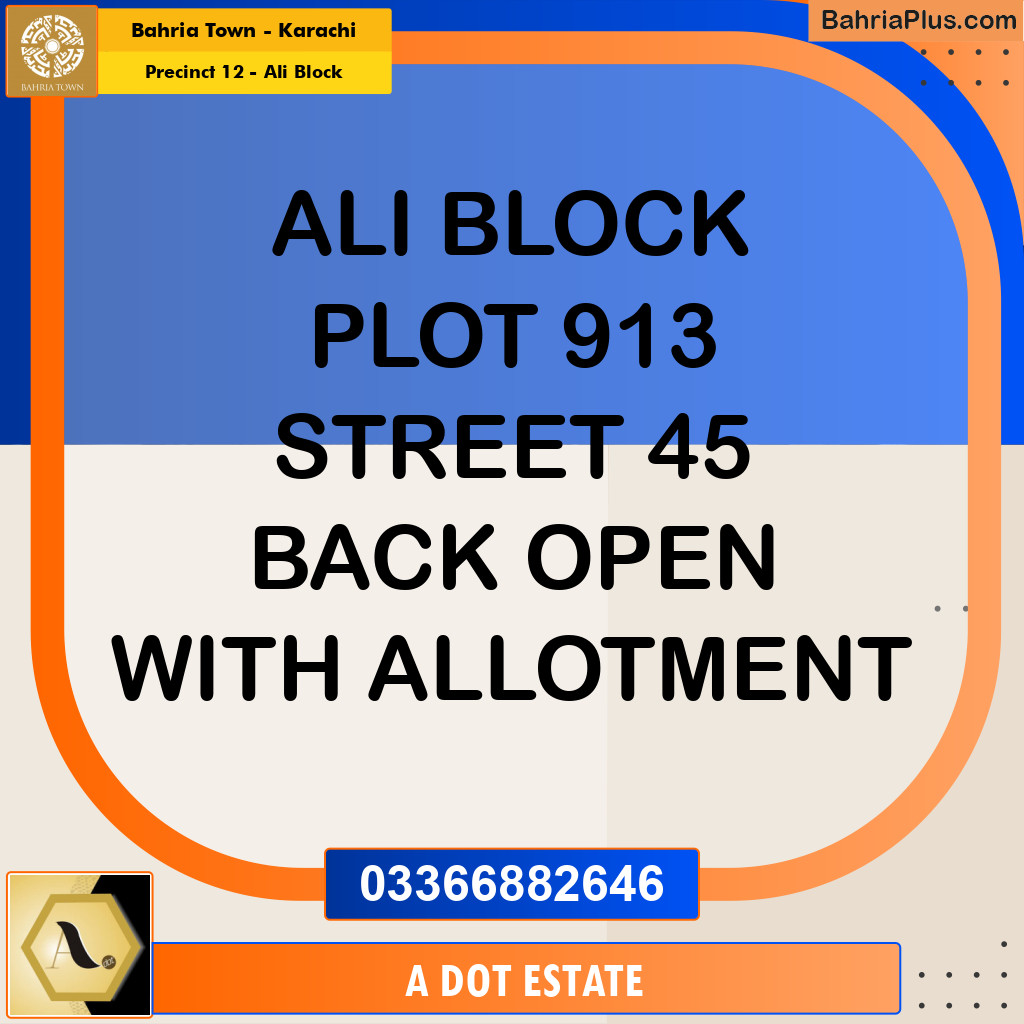 125 Sq. Yards Residential Plot for Sale in Precinct 12 - Ali Block -  Bahria Town, Karachi - (BP-191585)