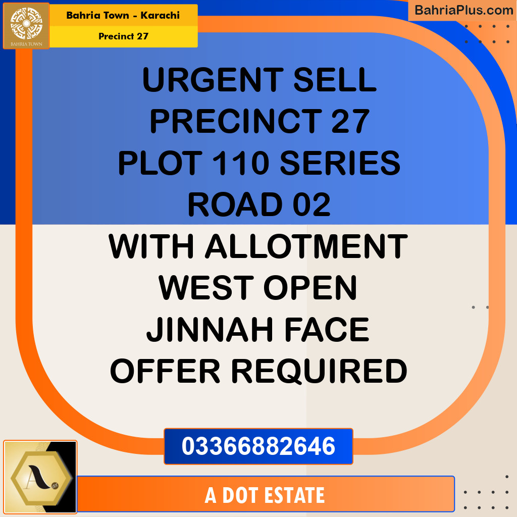 Residential Plot for Sale in Precinct 27 -  Bahria Town, Karachi - (BP-191586)
