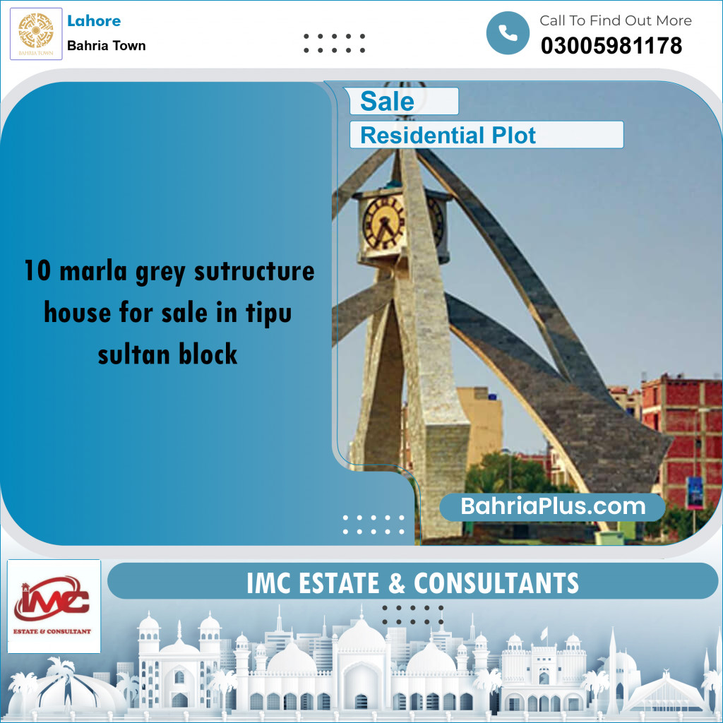 Residential Plot for Sale in Bahria Town, Lahore - (BP-191627)