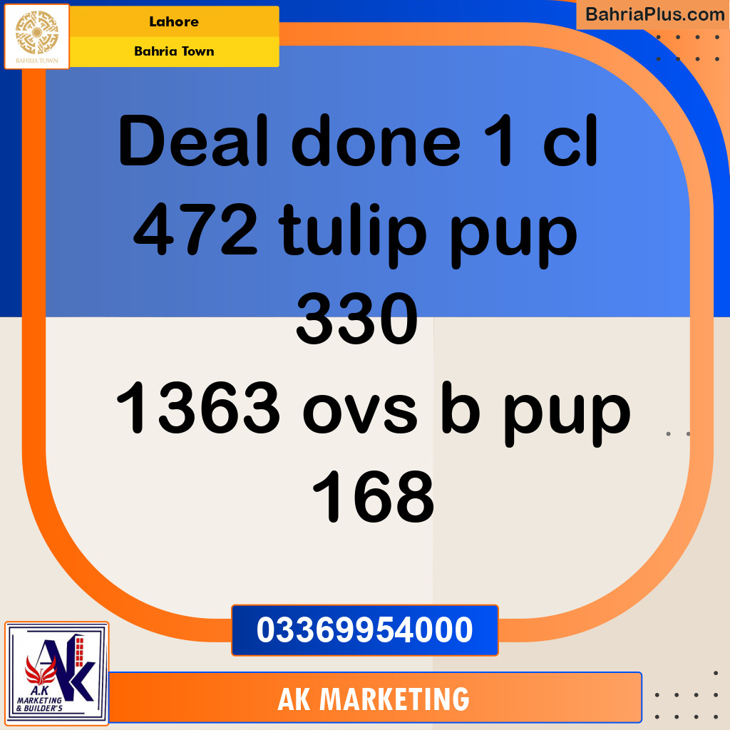 Residential Plot for Sale in Bahria Town, Lahore - (BP-191712)