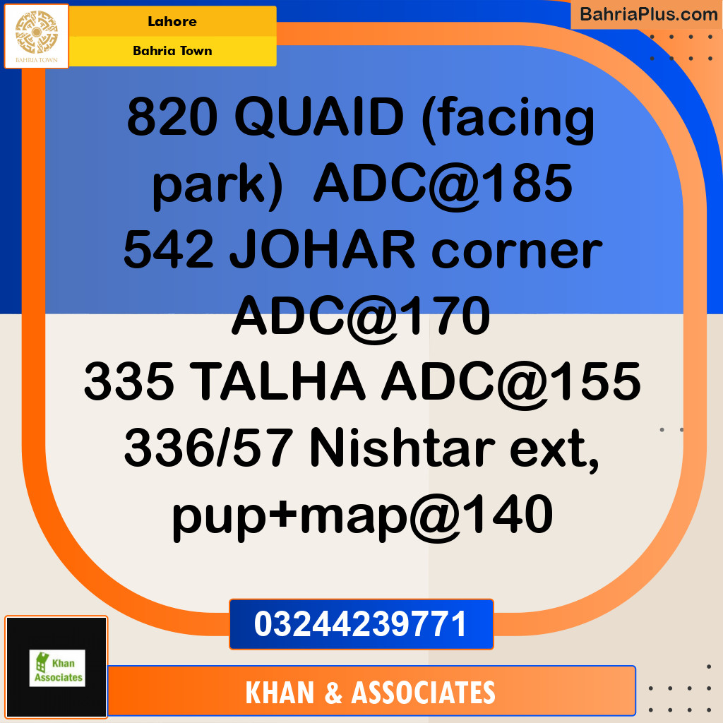 Residential Plot for Sale in Bahria Town, Lahore - (BP-191913)
