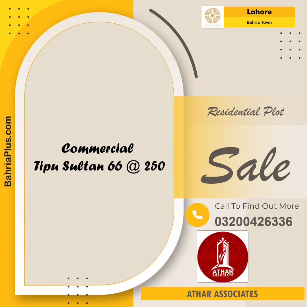 Residential Plot for Sale in Bahria Town, Lahore - (BP-192036)
