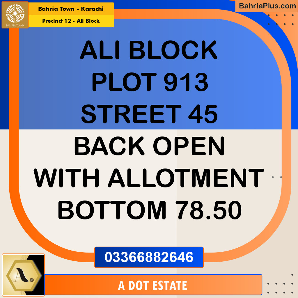 125 Sq. Yards Residential Plot for Sale in Precinct 12 - Ali Block -  Bahria Town, Karachi - (BP-192164)