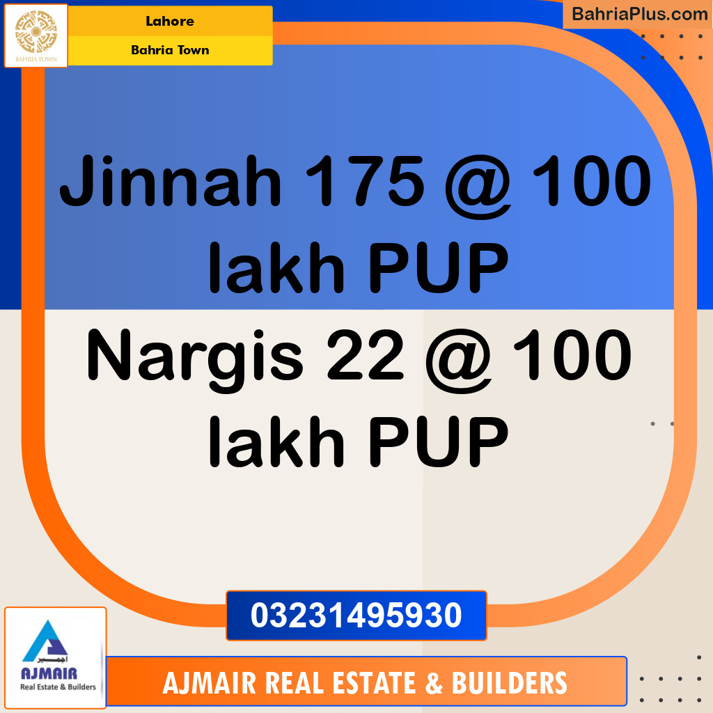 Residential Plot for Sale in Bahria Town, Lahore - (BP-192375)