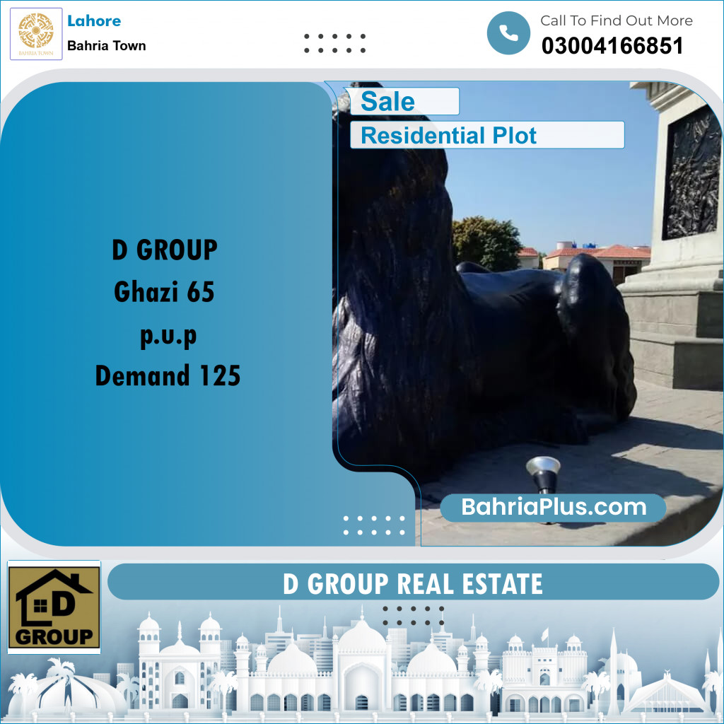 Residential Plot for Sale in Bahria Town, Lahore - (BP-192434)