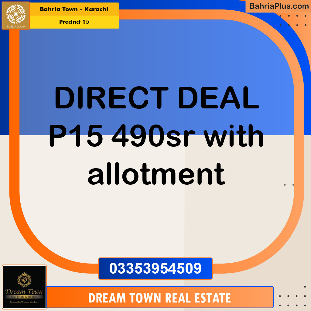 125 Sq. Yards Residential Plot for Sale in Precinct 15 - Bahria Town, Karachi - (BP-192487)