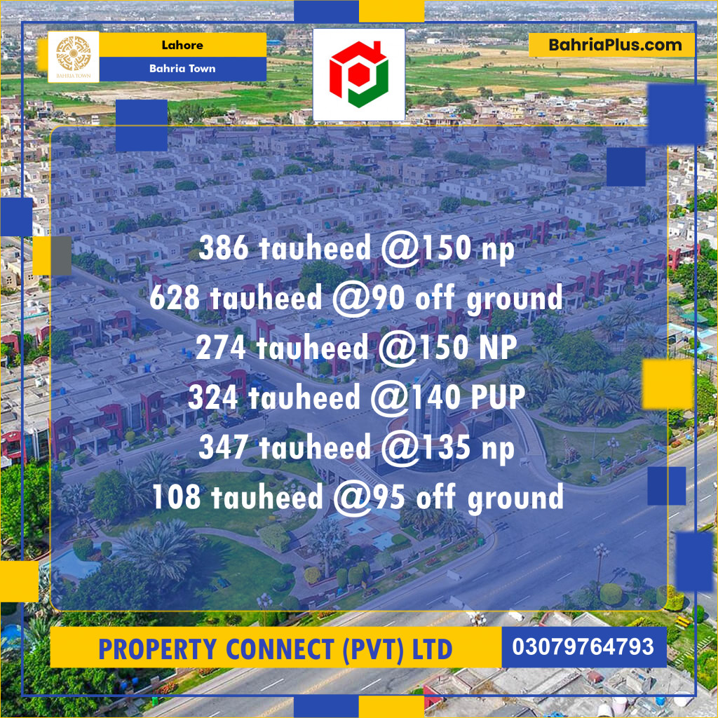 Residential Plot for Sale in Bahria Town, Lahore - (BP-192543)