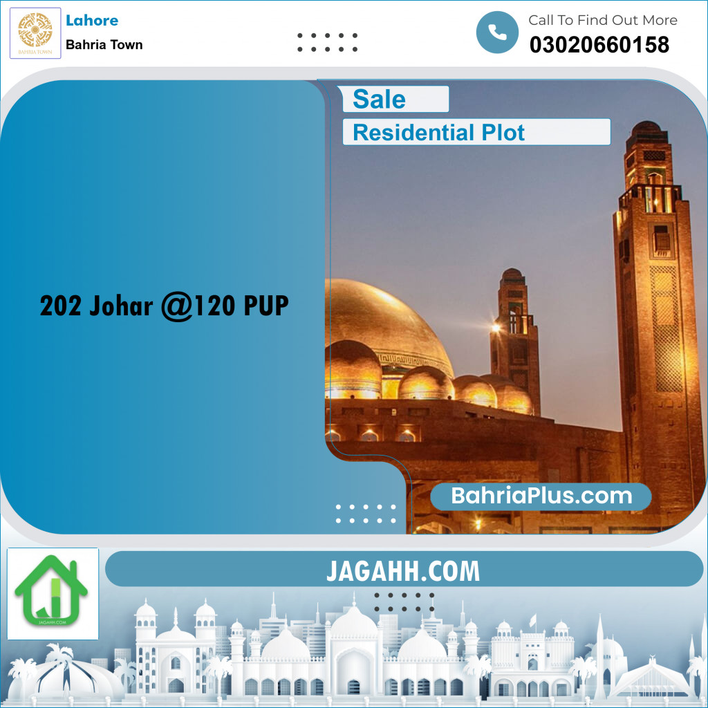 Residential Plot for Sale in Bahria Town, Lahore - (BP-192570)