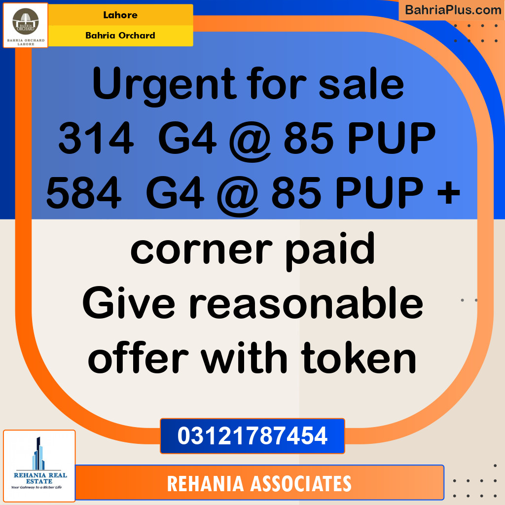 Residential Plot for Sale in Bahria Orchard, Lahore - (BP-192671)