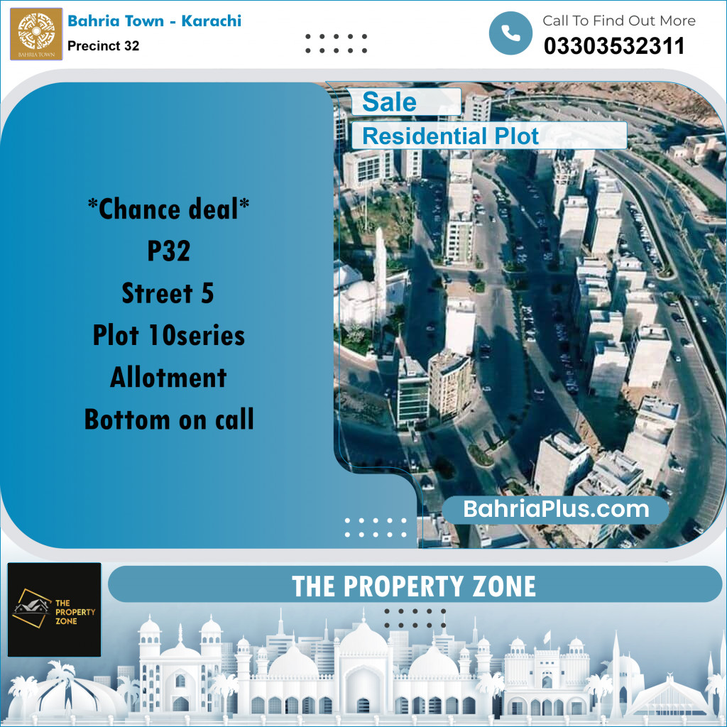 250 Sq. Yards Residential Plot for Sale in Precinct 32 -  Bahria Town, Karachi - (BP-192731)