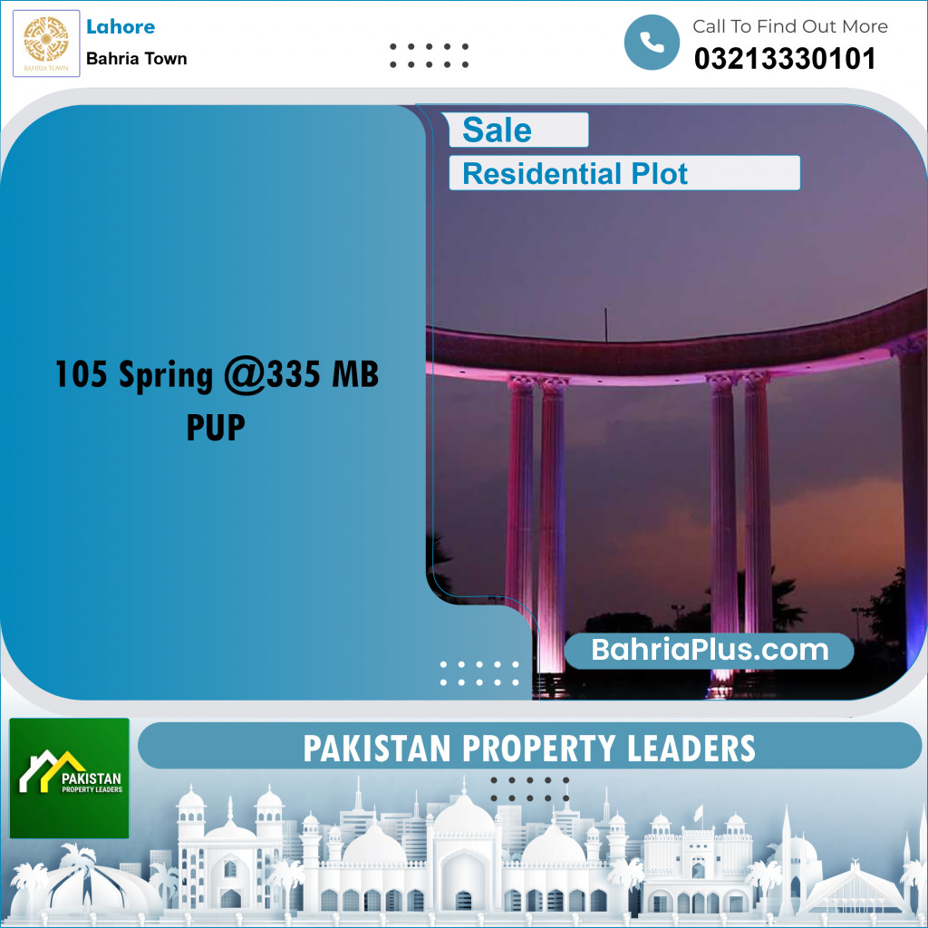 Residential Plot for Sale in Bahria Town, Lahore - (BP-192743)