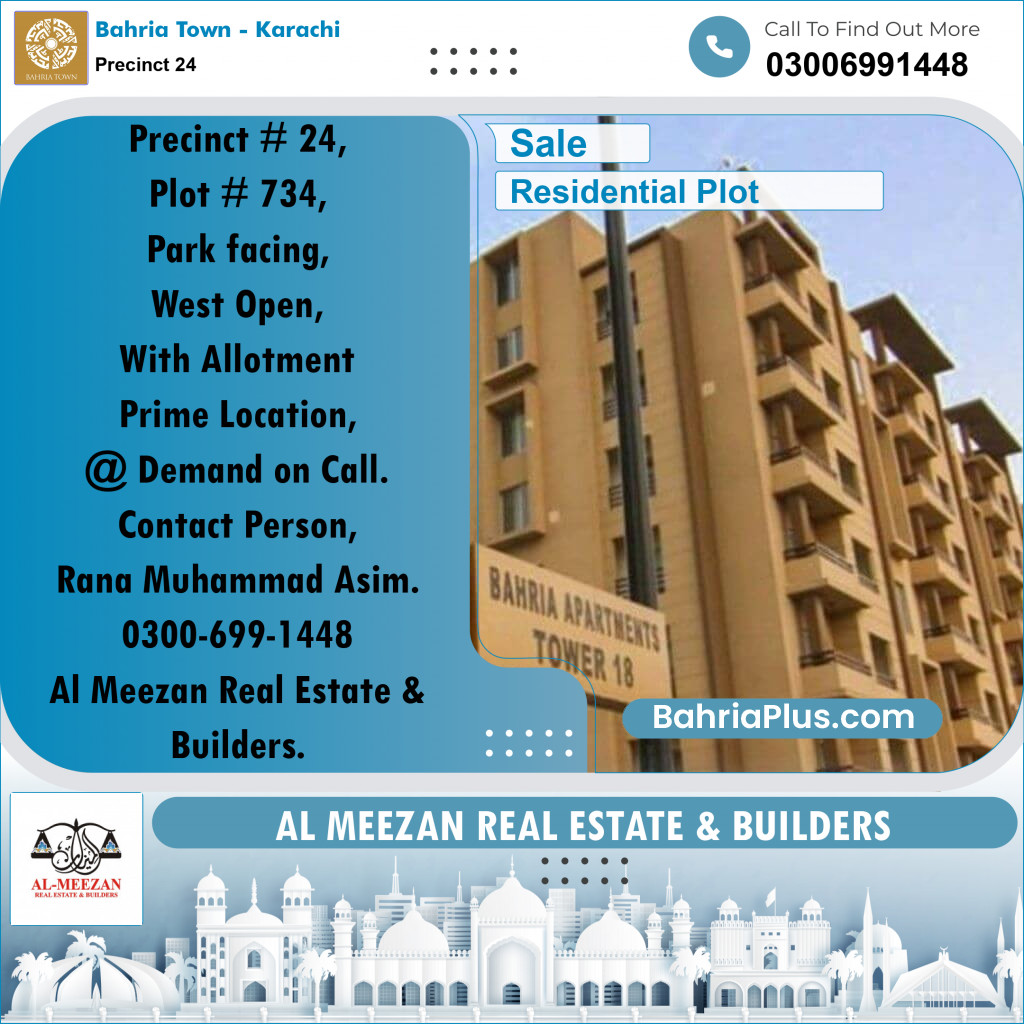 125 Sq. Yards Residential Plot for Sale in Precinct 24 -  Bahria Town, Karachi - (BP-192795)