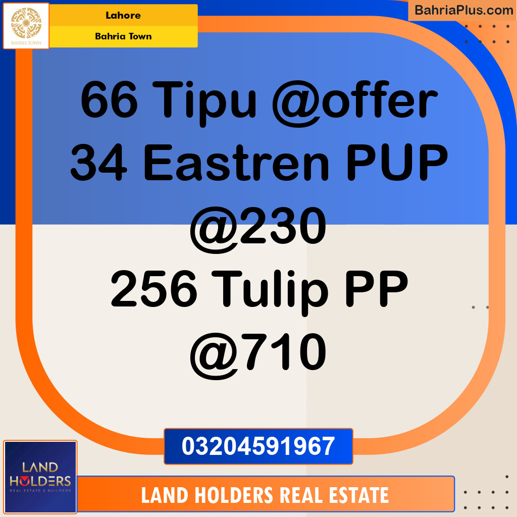 Commercial Plot for Sale in Bahria Town, Lahore - (BP-192987)