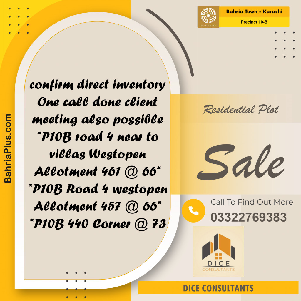 125 Sq. Yards Residential Plot for Sale in Precinct 10-B -  Bahria Town, Karachi - (BP-193052)