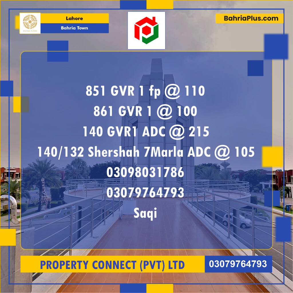 Residential Plot for Sale in Bahria Town, Lahore - (BP-193174)