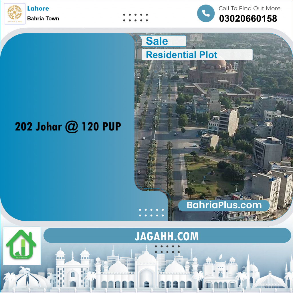 Residential Plot for Sale in Bahria Town, Lahore - (BP-193194)