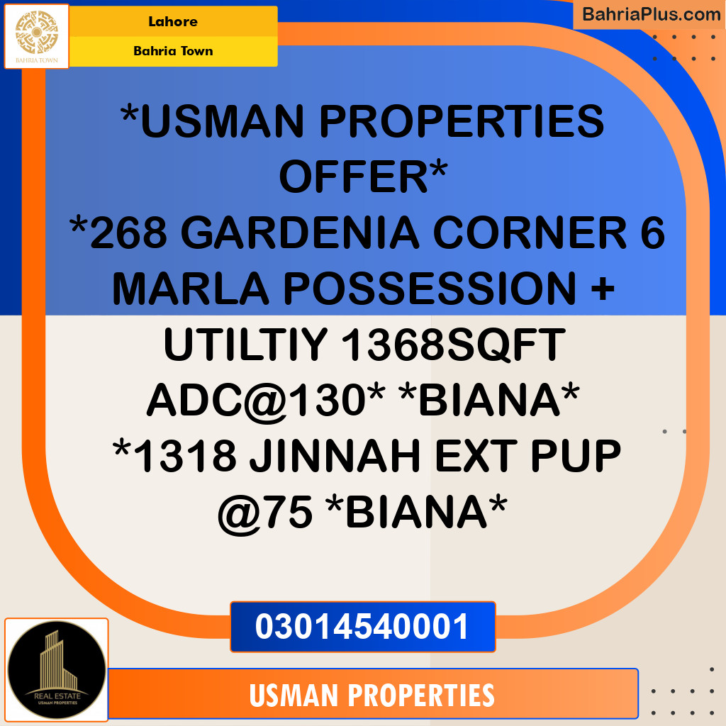 Residential Plot for Sale in Bahria Town, Lahore - (BP-193245)