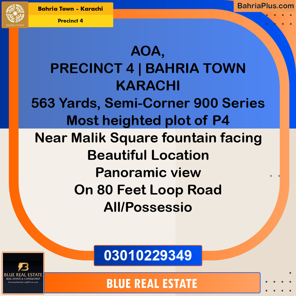 500 Sq. Yards Residential Plot for Sale in Precinct 4 -  Bahria Town, Karachi - (BP-193298)