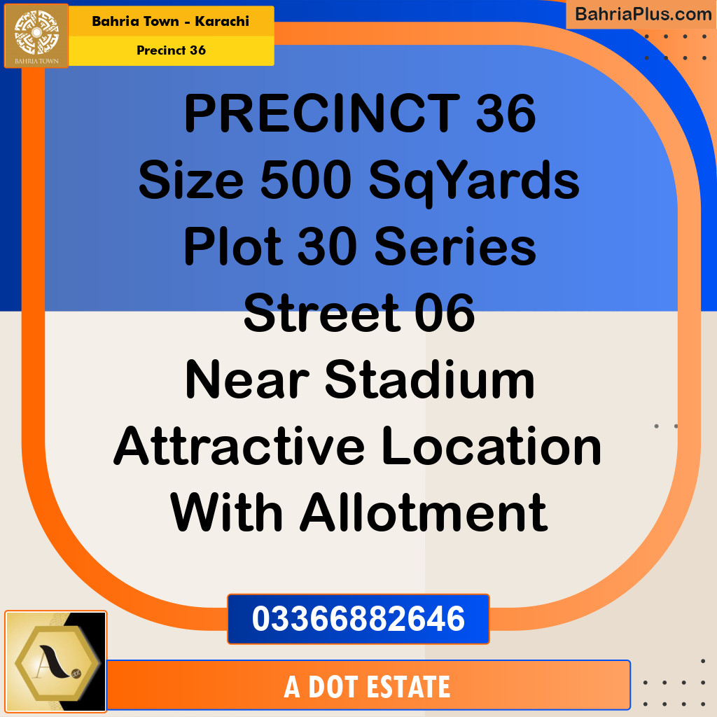 Residential Plot for Sale in Precinct 36 -  Bahria Town, Karachi - (BP-193373)