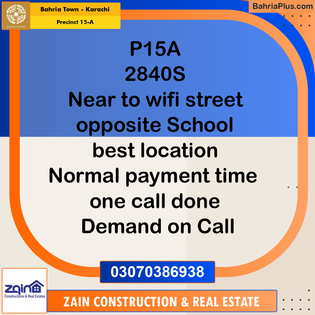 125 Sq. Yards Residential Plot for Sale in Precinct 15-A -  Bahria Town, Karachi - (BP-193426)