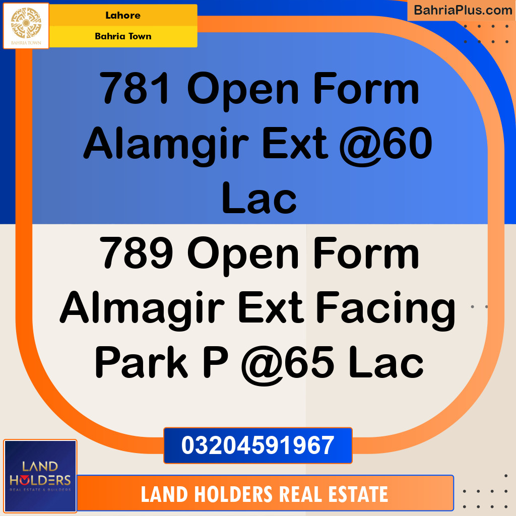 Residential Plot for Sale in Bahria Town, Lahore - (BP-193496)
