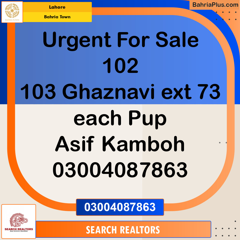 Residential Plot for Sale in Bahria Town, Lahore - (BP-193514)