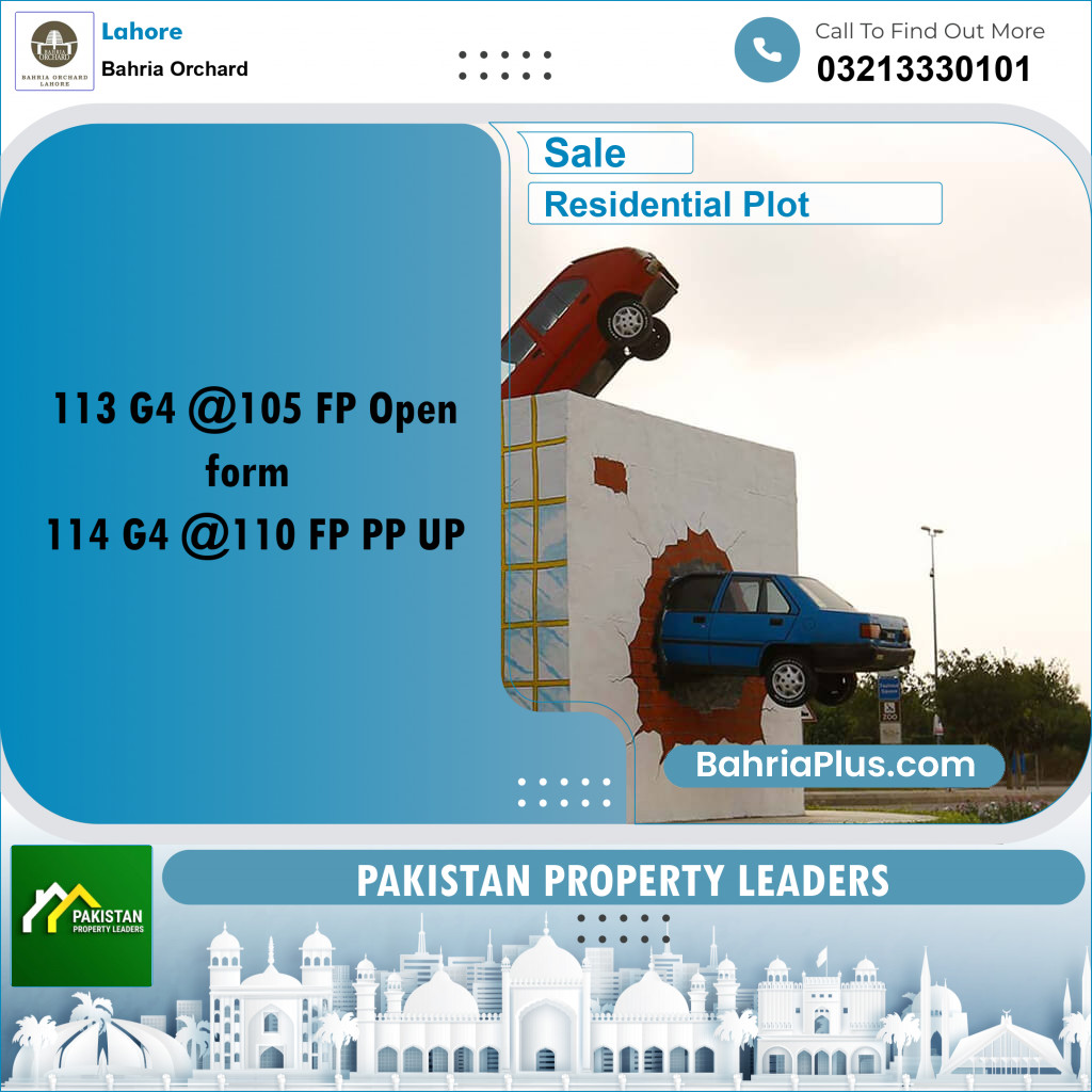 Residential Plot for Sale in Bahria Orchard, Lahore - (BP-193524)