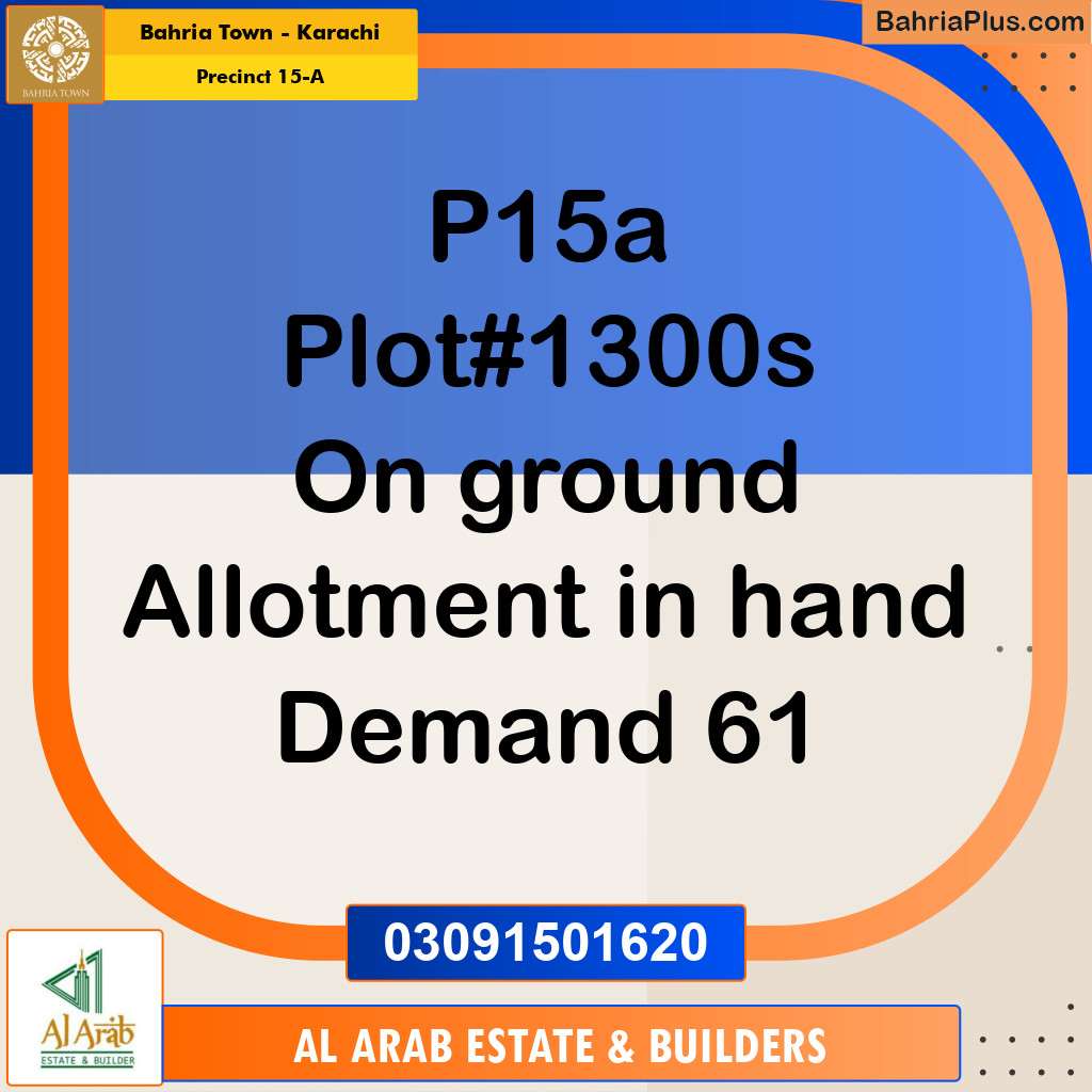 125 Sq. Yards Residential Plot for Sale in Precinct 15-A -  Bahria Town, Karachi - (BP-193730)