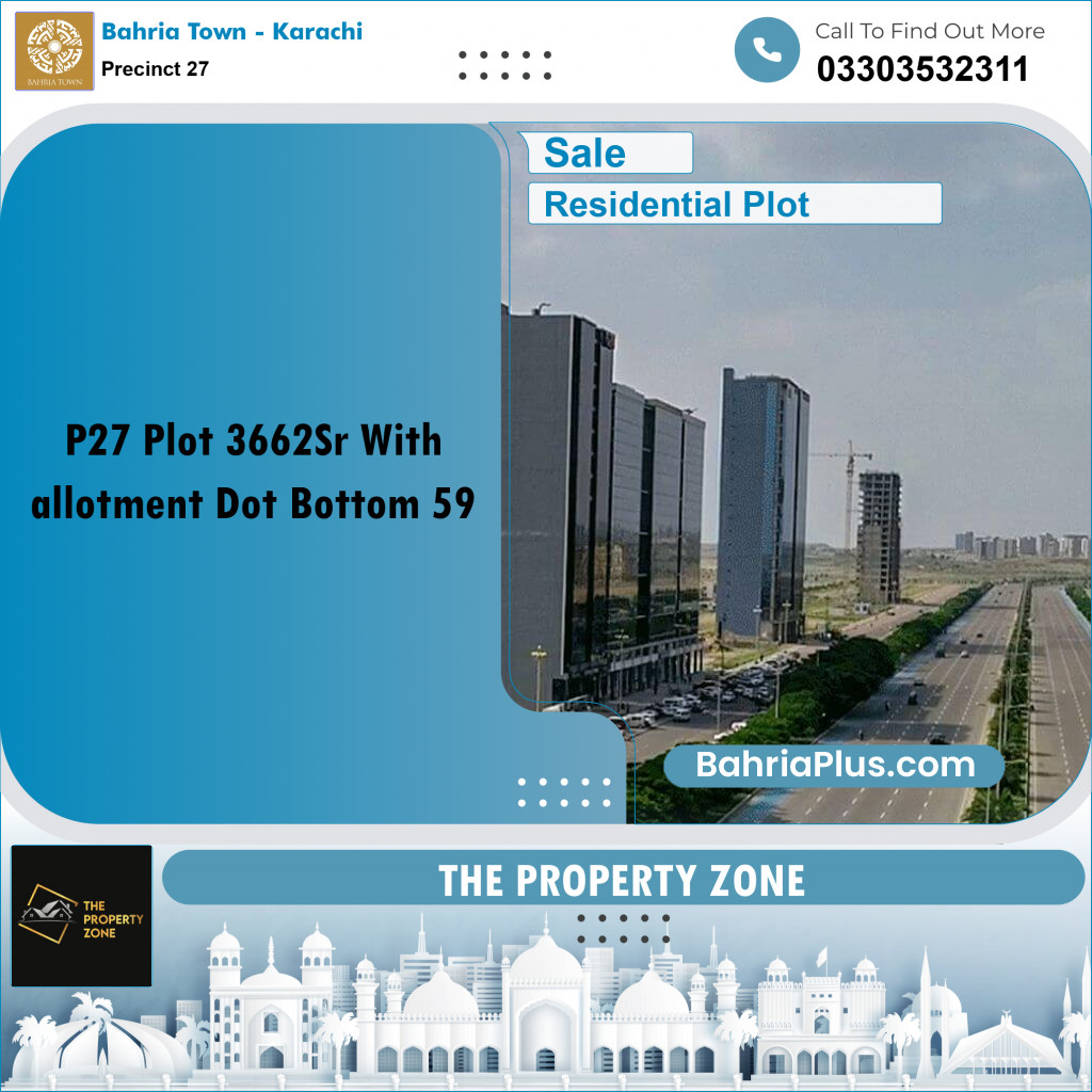 Residential Plot for Sale in Precinct 27 -  Bahria Town, Karachi - (BP-193881)