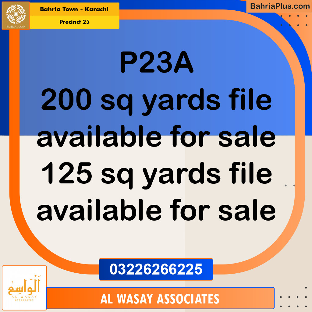 125 Sq. Yards Residential Plot for Sale in Precinct 25 - Bahria Town, Karachi - (BP-193900)