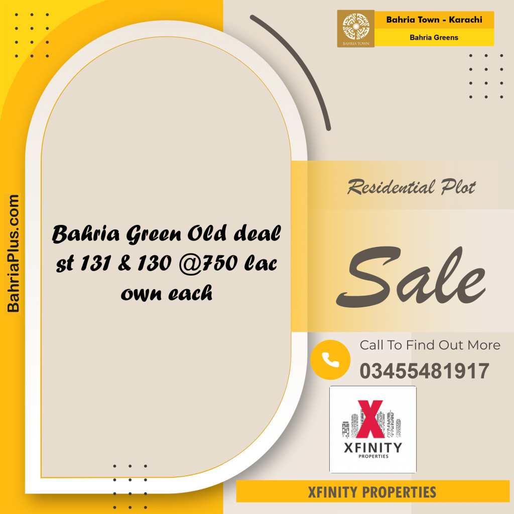 75 Sq. Yards Residential Plot for Sale in Bahria Greens -  Bahria Town, Karachi - (BP-194035)