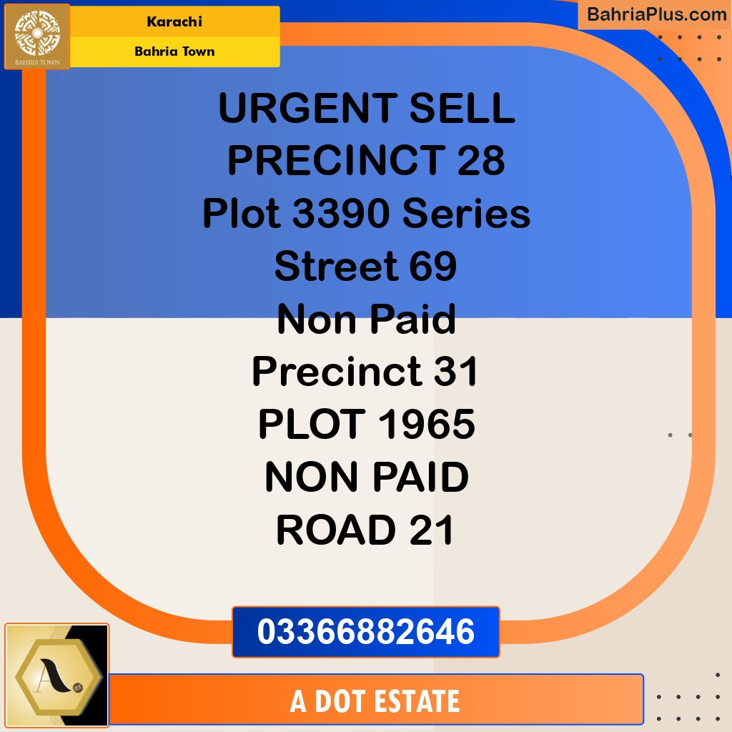 Residential Plot for Sale in Bahria Town, Karachi - (BP-194036)