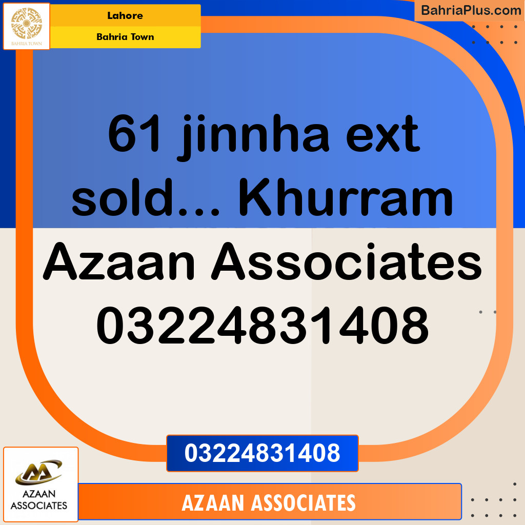 Residential Plot for Sale in Bahria Town, Lahore - (BP-194053)