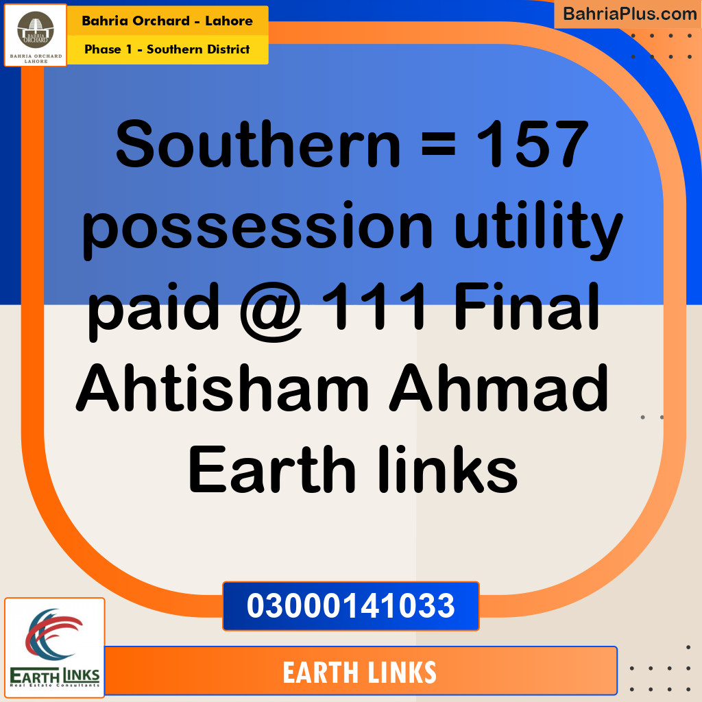 Residential Plot for Sale in Phase 1 - Southern District -  Bahria Orchard, Lahore - (BP-194062)