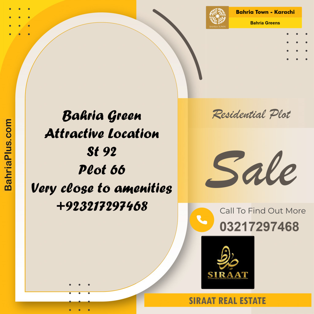 75 Sq. Yards Residential Plot for Sale in Bahria Greens -  Bahria Town, Karachi - (BP-194156)